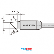 Mỏ hàn, tips hàn cho máy hàn thiếc RX-85HRT-7BC GOOT